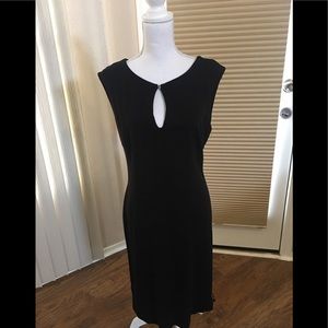 Black dress with side zipper